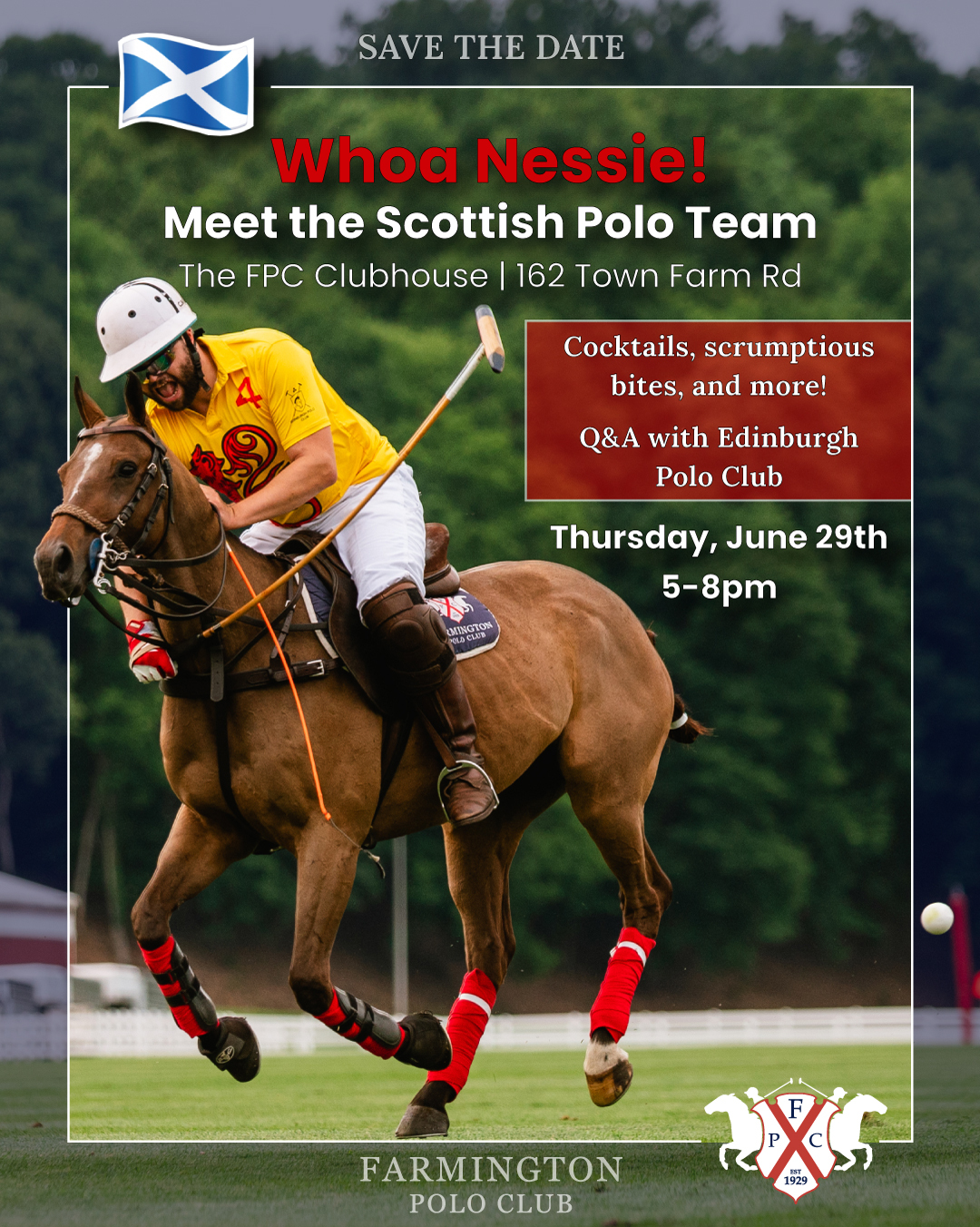 Meet and Greet with the Scottish Polo Team View Event Farmington